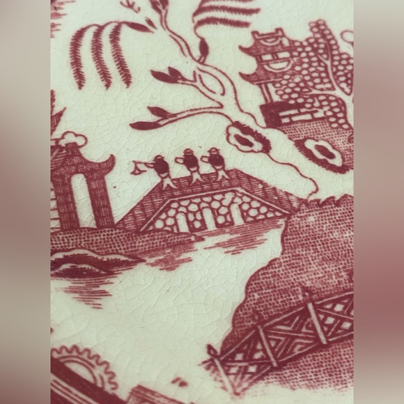 Antique Pair of Kanedai Willow Plates - Picture 9 of 11